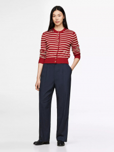 Flannel Relaxed Straight-Leg Pant