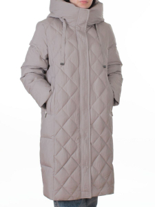 8353 GRAY Пальто зимнее женское (200 гр. холлофайбер)
