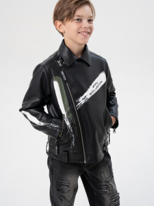 Куртка из экокожи для мальчика