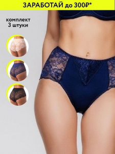 21015Вк Трусы женские (в упаковке 3 штуки) VIVALIA макси