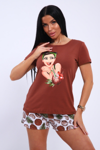 Пижама с шортами GIRL