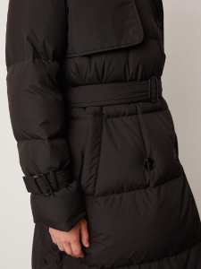 Пуховик-тренч удлиненный