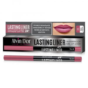 Карандаш для губ  LASTINGLINER Alvin D`or розовый 06 ягодный водостойкий