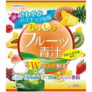 Yuwa Концентрат для приготовления безалкогольных напитков, Аодзиру с фруктами, ананас, апельсин, 20 х 3 гр