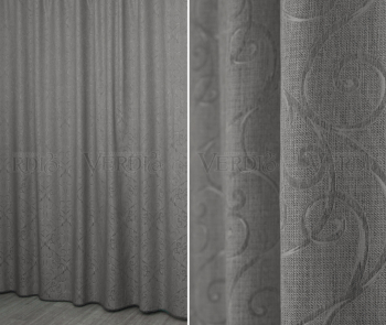 Портьера лен жаккард Прити 2,8м