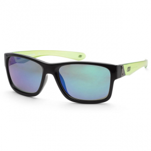 men's 58 mm black neon sunglasses