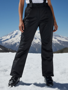 Полукомбинезон утепленный женский черного цвета 211_1Ch