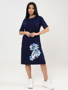 Антуриум - туника чернильный