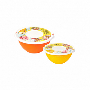 Миска с крышкой GRILL MENU 2л