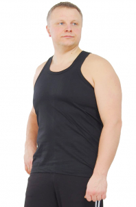 Майка однотонная (чёрный)