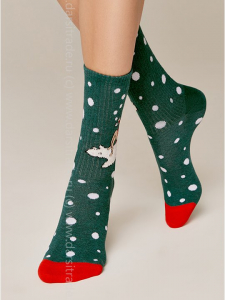 Носки женские 22С-22СП 426 New_Year Conte [6 шт] Дроп х/б пушистая пряжа