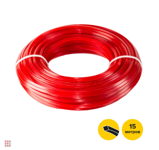 Леска для триммера 2mm х 15m, Квадрат