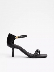 Monogram Strap Kitten Heel Shoe