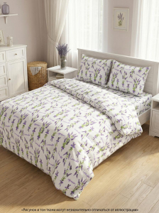 Комплект постельного белья Лавандовый букет бязь