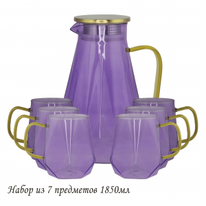 160-260 Набор графин 1850мл и 6 стаканов в под.уп.(х8)