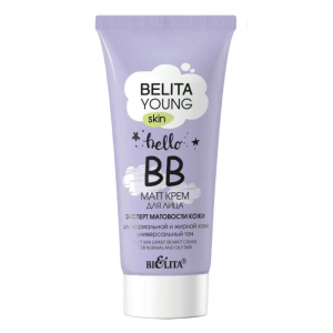 ВВ-MATT крем д/лица  BELITA YOUNG SKIN Белита Туба   матирующий эффект