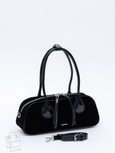 Сумка женская кожаная 91161MSS black Velina Fabbiano-Safenta