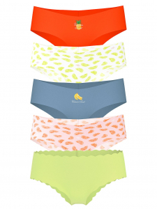 5-Pack No-Show Cheeky Panties