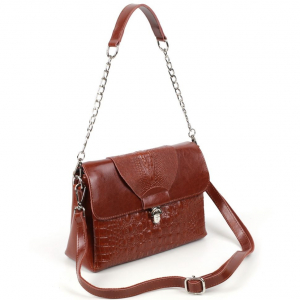 Женская кожаная сумка через плечо J005-220 Рыжий