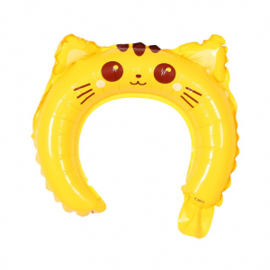 Х0167 Шар фольга обруч Котик28/25см