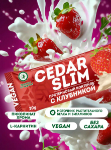 Протеиновый коктейль с клубникой CEDAR SLIM