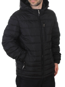 D88044 BLACK Куртка мужская демисезонная (100 гр. холлофайбер)