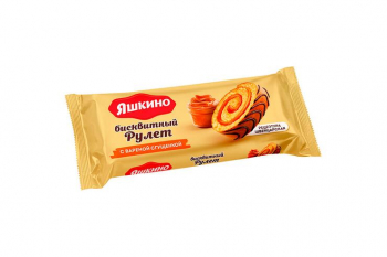 «Яшкино», рулет бисквитный с варёной сгущёнкой, 200 г