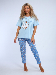 Веселина - пижама голубой