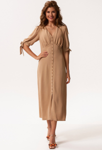 Платье KaVari 1044 бежевый