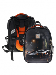 Рюкзак каркасный, школьный, 38?30?16 см, эргономичная спинка, Stavia «Машина»