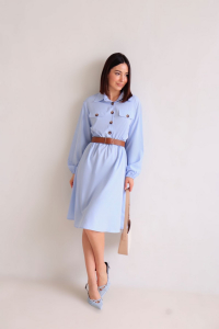 16068 Платье небесно-голубое