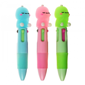 Ручка шариковая многоцветная, автоматическая, 4 цвета, мини, «Дракон», МИКС