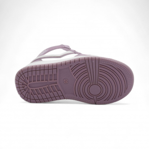 Кроссовки высокие демисезонные В7772-19 бело фиолетовые