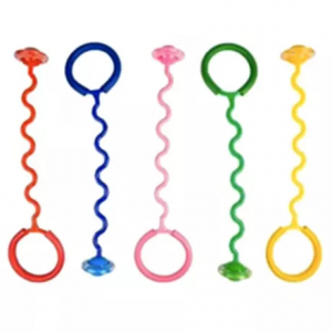 Скакалка Змейка, Диск  PVC со  светом, 1/орр, 5 цветов  микс в ассорт.
