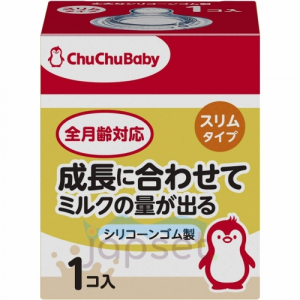 Chu Chu Baby Сменная силиконовая соска для бутылочки, с узким горлышком, 1 шт