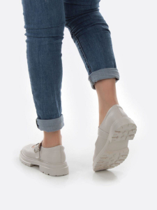 06-PDE38-2 GRAY Туфли женские (натуральная кожа)