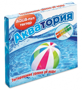 Акватория  AQUA-пул-тестер 5 ампул по 2 мл+тест шкала