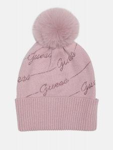 rhinestone logo beanie