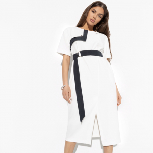 Платье, Я онлайн (white style, с поясом)