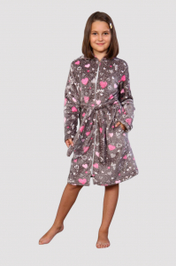 Пушинка - халат серый