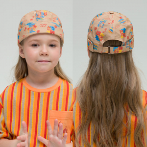 GWQB3317/1 кепка (модель без козырька) для девочек (1 шт в кор.)