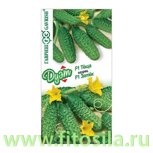 Огурец Зятек F1 10 шт.+Теща F1 10 шт. автор. серия Дуэт (семена для проращивания)