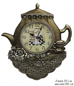 525-028 Часы настенные в под.уп.(х4)Полистоун