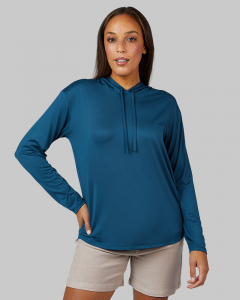 WOMEN'S COOL LONG SLEEVE HOODED T-SHIRT