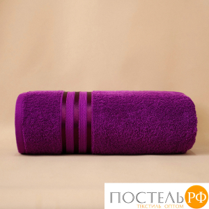 (3222) Полотенце (однотон) 30х50 см-5 шт Dome Harmonika Махра 440 г/м2, 3222 Пурпурный