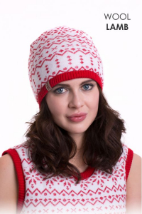 Шапочка с манжетом СКАНДИ КРАСНЫЙ