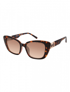 MEDALLION CAT-EYE TORTOISE SUNGLASSES