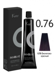 Крем-краска KEZY INVOLVE COLOR 0.76 Фиолетово-Красный 100мл