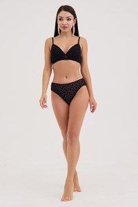 Бюстгальтер жен. Viana черный Padded Triangle bra, 0120265077