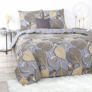 Постельное белье Золотые листья (поплин DE LUXE)